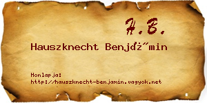 Hauszknecht Benjámin névjegykártya