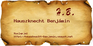 Hauszknecht Benjámin névjegykártya