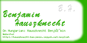 benjamin hauszknecht business card